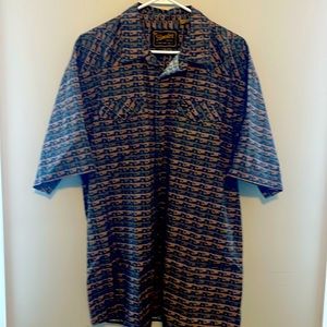 Short sleeve Howler Brothers snap-shirt, XXL